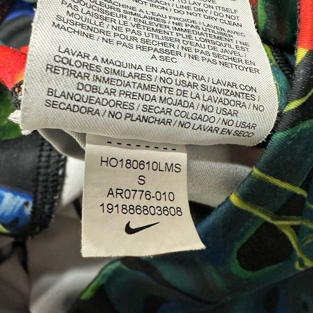 Nike 7/8 High Rise Leggings Womens Small Training Tropical Print Dri Fit Workout - Picture 8 of 9